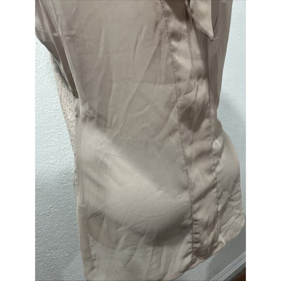 Studio Y Sequin Chiffon Sleeveless Top with Bow Tie Back & Rose Pattern Size M - Picture 7 of 14